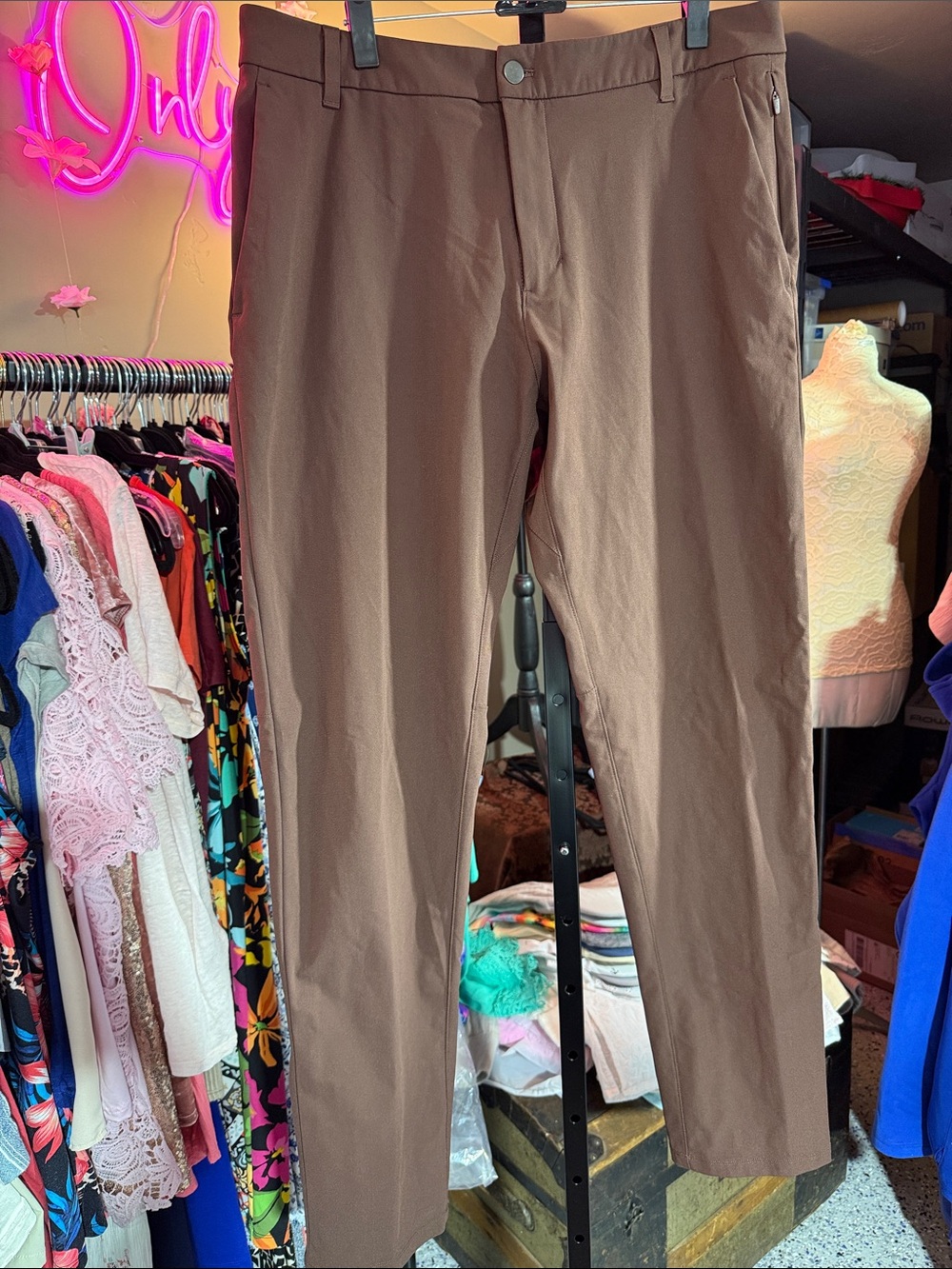 Lululemon ABC Classic-fit Trouser Pants 34W 33L Nomad NWOT